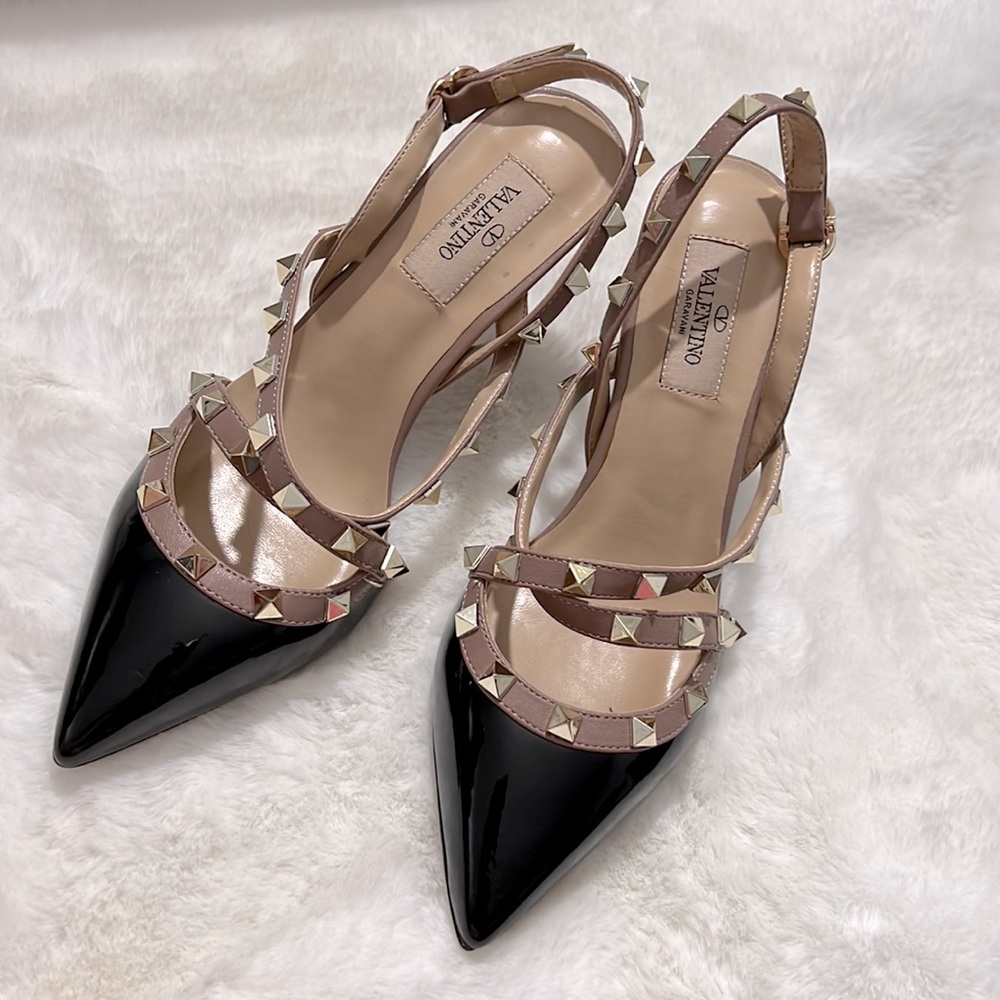 Valen Black Pump 3.5in - Size 37 (US sz 6.5-7) nude black